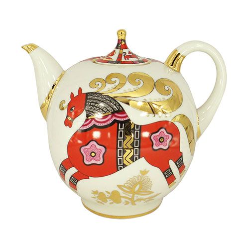 Bunzlau Castle porcelain teapots